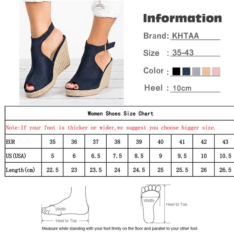 Suede Cork Wedge Ankle-Strap Sandals