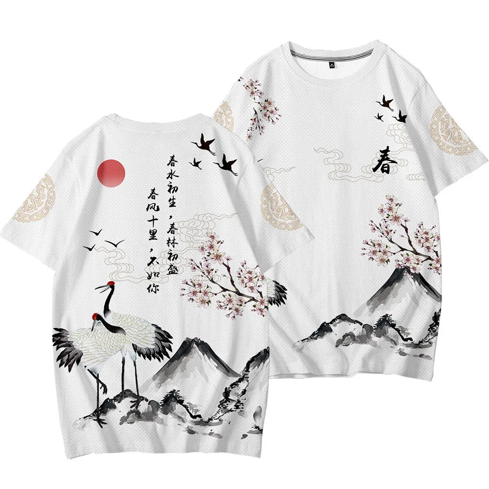 KingStyle Ukiyo Print Streetwear Tee