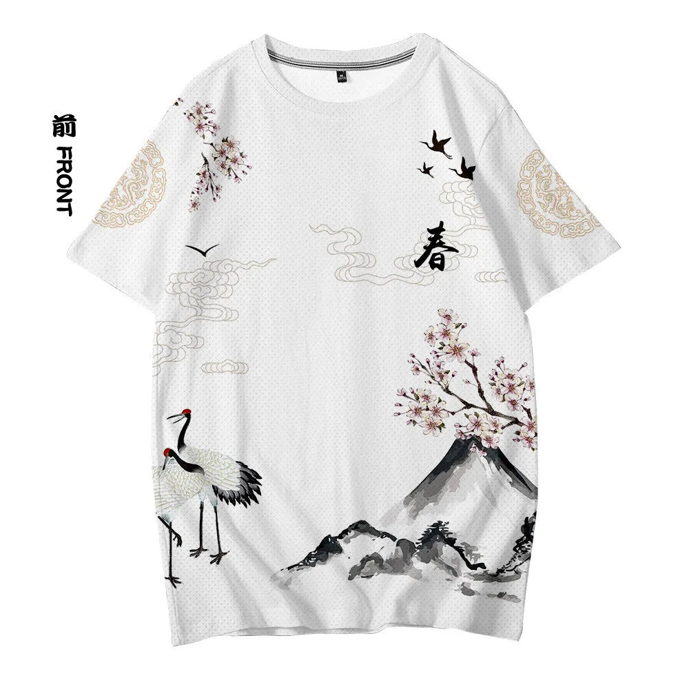 KingStyle Ukiyo Print Streetwear Tee