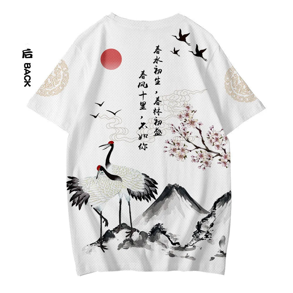 KingStyle Ukiyo Print Streetwear Tee