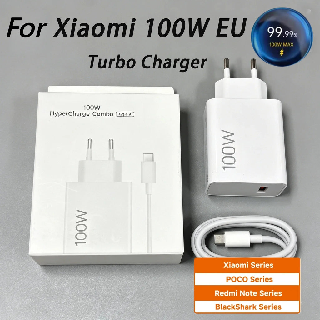 Xiaomi 100W Turbo Fast Charger with USB-C Cable
