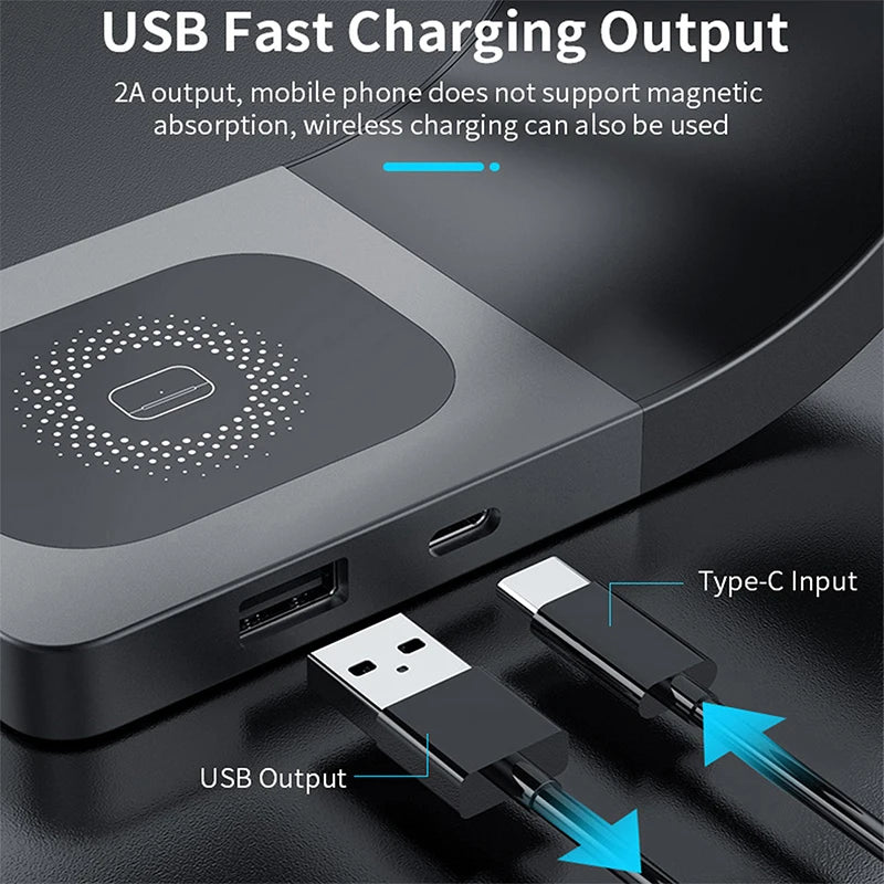 4-in-1 Magnetic Wireless Charging Stand for iPhone