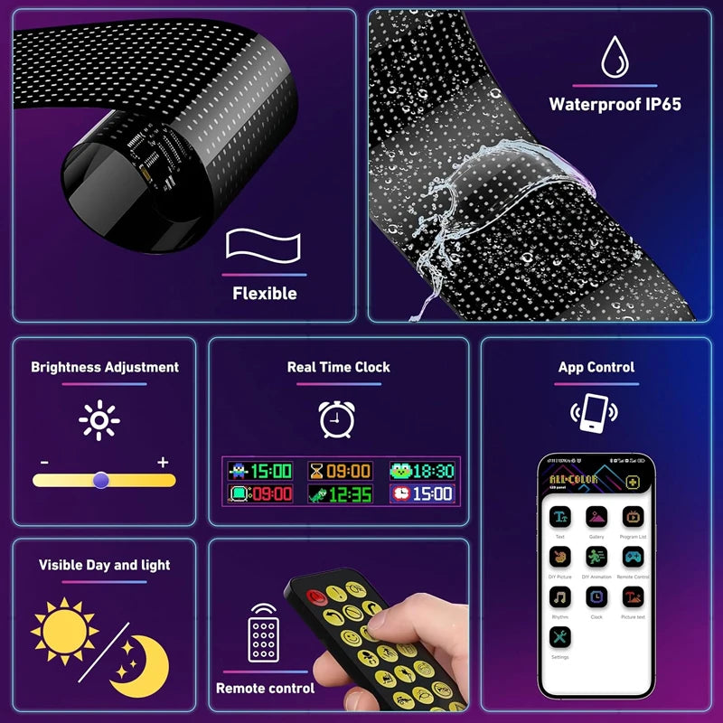 Dynamic Devil Eyes Programmable LED Car Display