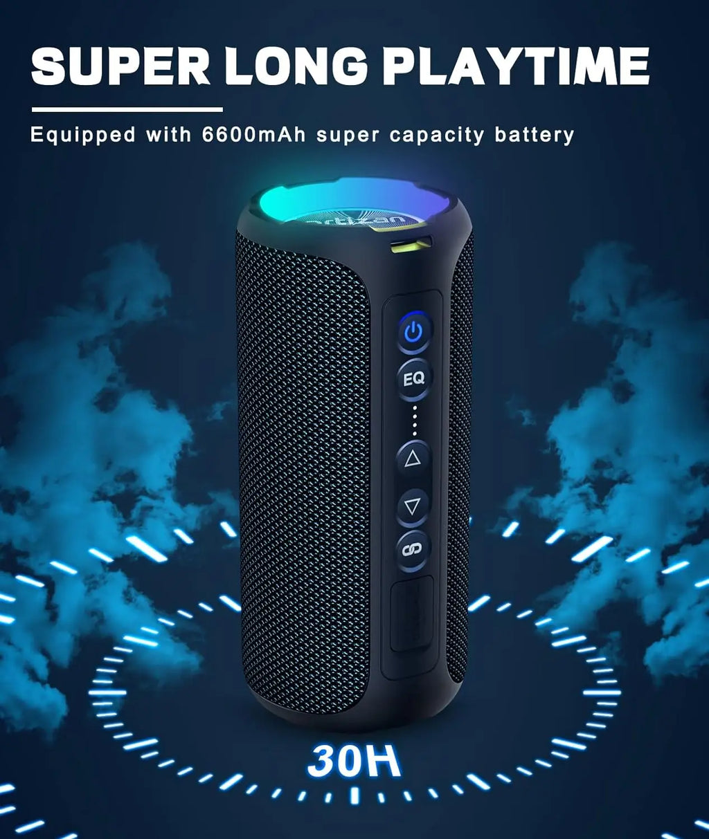 Ortizan 40W Portable Bluetooth Speaker IPX7 Waterproof