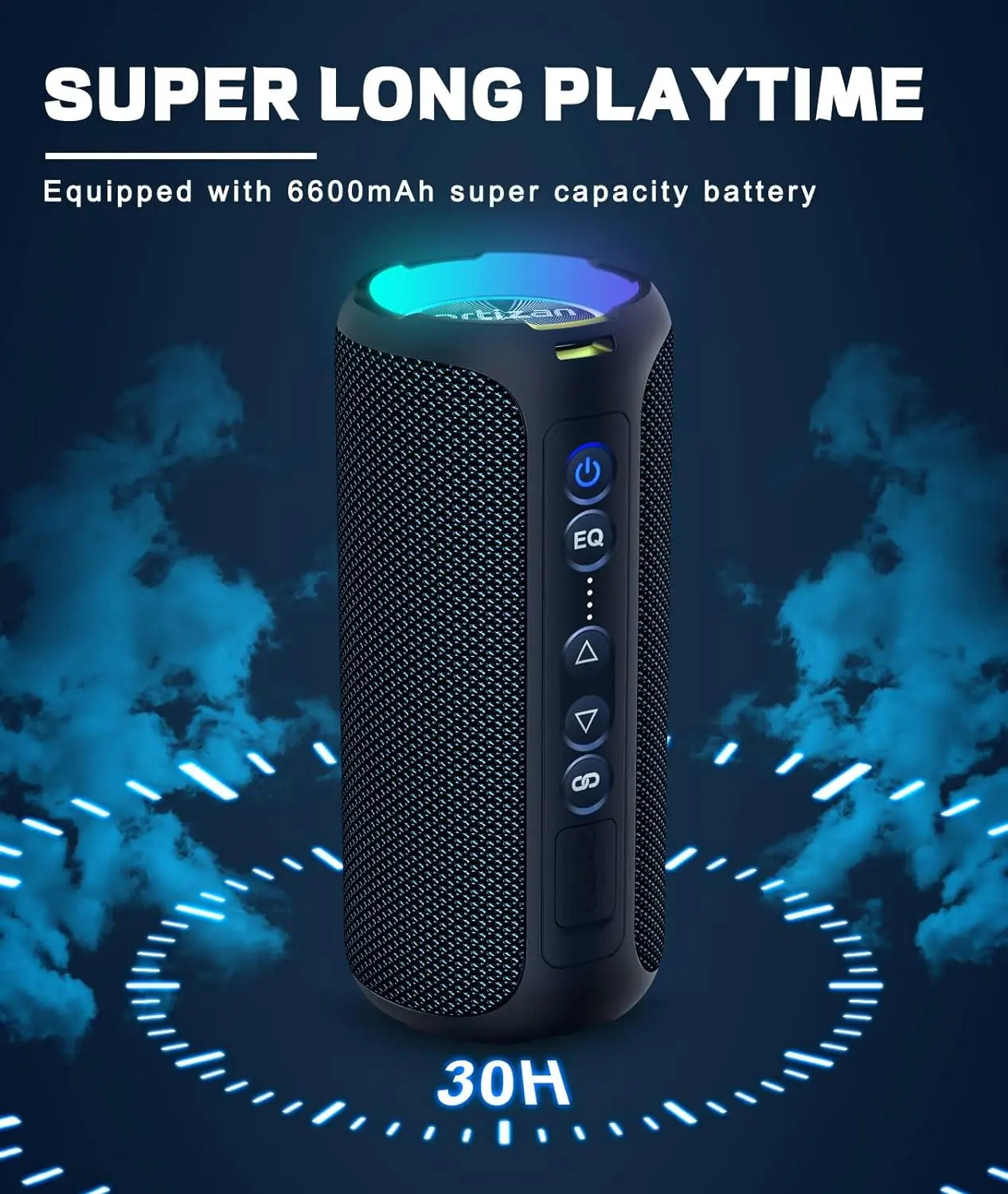 Ortizan 40W Portable Bluetooth Speaker IPX7 Waterproof