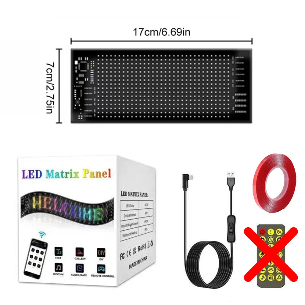Bluetooth Programmable LED Matrix Pixel Display Panel