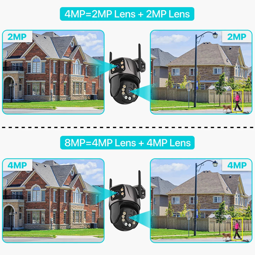 4K 8MP Outdoor WiFi PTZ Security Camera