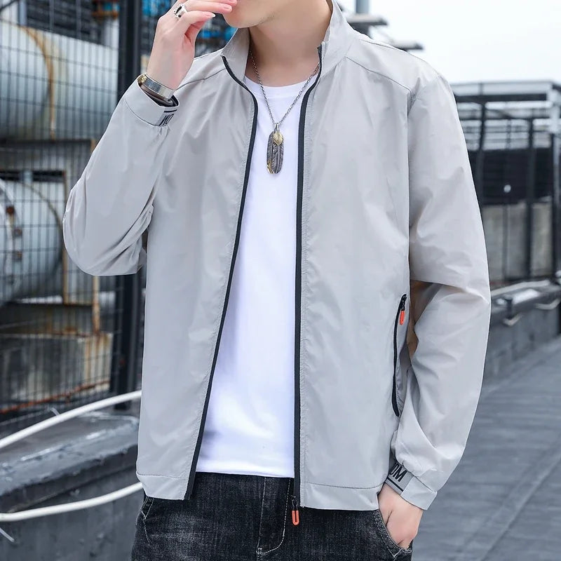 KingStyle Men's Lightweight Bomber Jacket