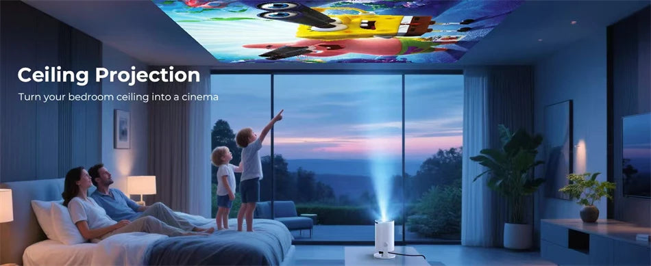 HY300 Smart Portable Mini Projector with Android 11