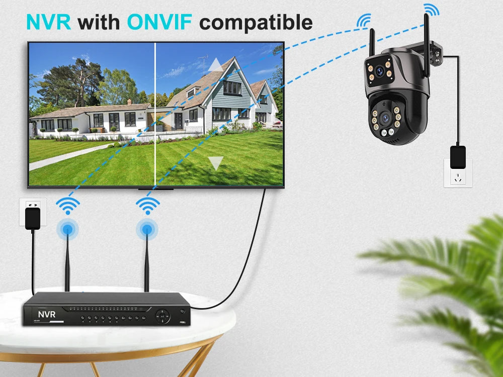 4K 8MP Outdoor WiFi PTZ Security Camera