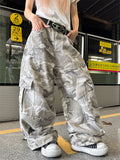 Y2K Men Pants Harajuku Vintage Camouflage Pattern Baggy Casual Sweatpants Hip Hop Gothic Men Women Wide Leg Trousers Streetwear