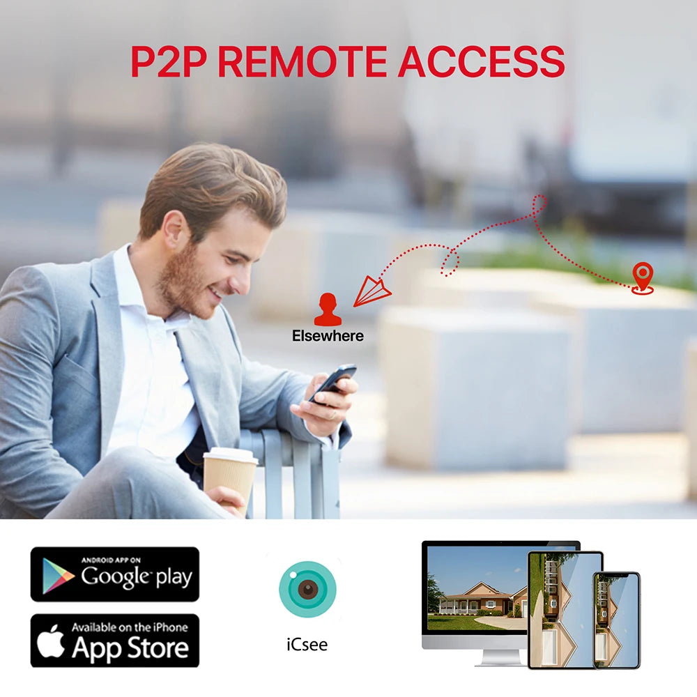 4K 8MP Outdoor WiFi PTZ Security Camera