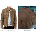 KingStyle Men's Motorcycle PU Leather Jacket