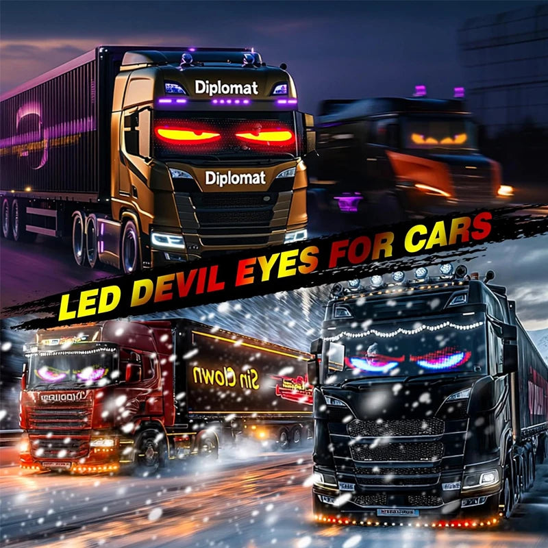 Dynamic Devil Eyes Programmable LED Car Display