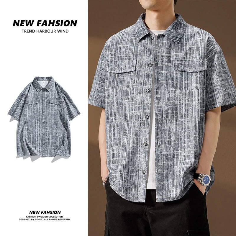KingStyle Plus Size Plaid Shirt