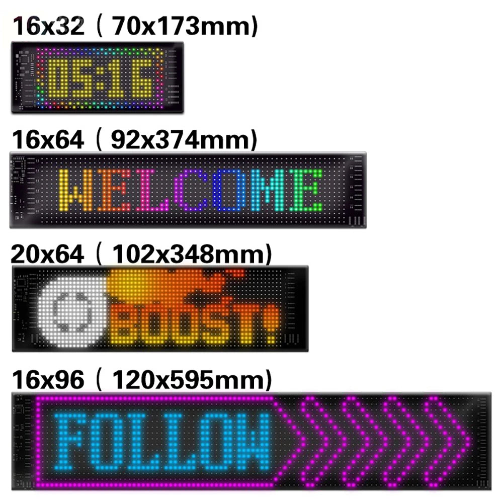 Bluetooth Programmable LED Matrix Pixel Display Panel