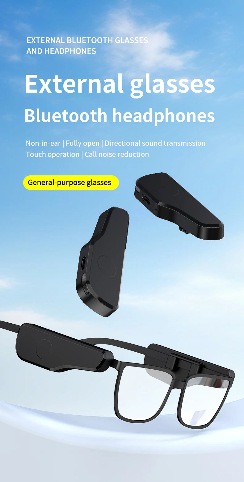 Bluetooth Air Conduction Glasses Headphones