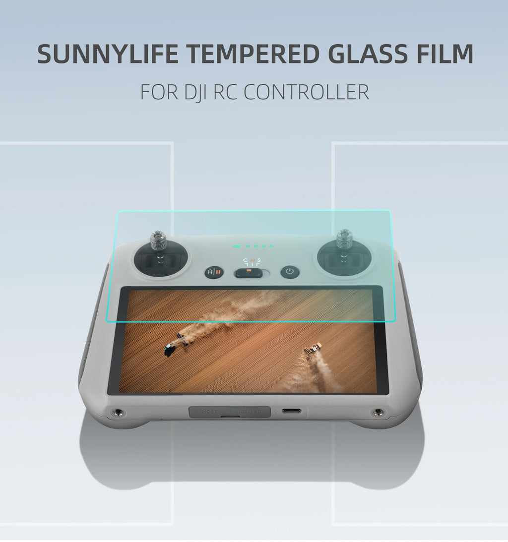 KingStyle DJI Mini 3 / 4 / 5 Pro RC Screen Protector — 9H HD Tempered Glass