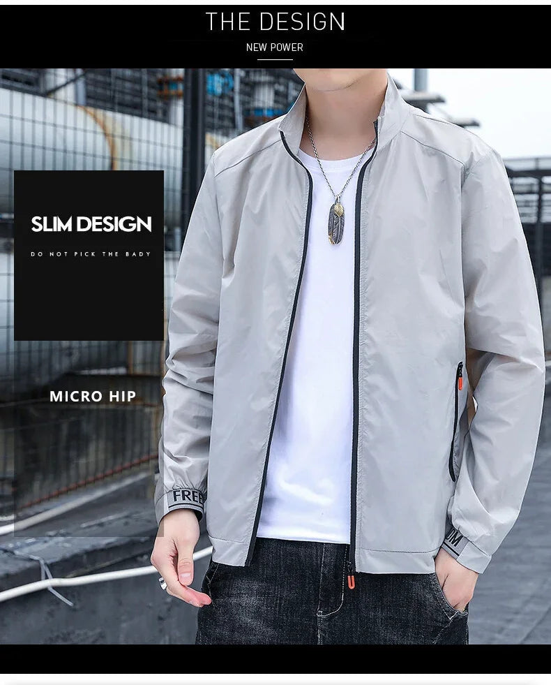 KingStyle Men's Lightweight Bomber Jacket