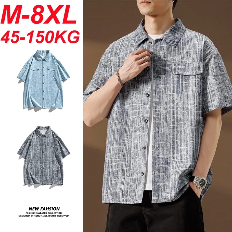 KingStyle Plus Size Plaid Shirt