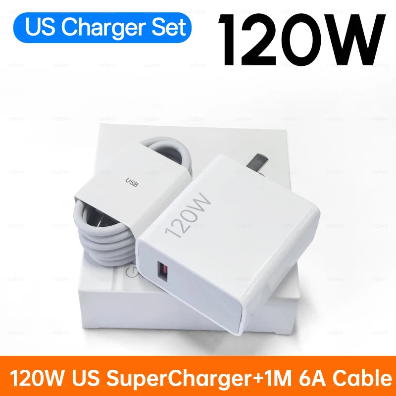 Xiaomi 120W Turbo Fast Charger Set