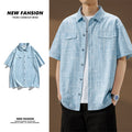 KingStyle Plus Size Plaid Shirt
