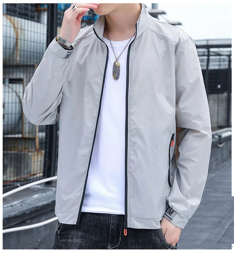 KingStyle Men's Lightweight Bomber Jacket