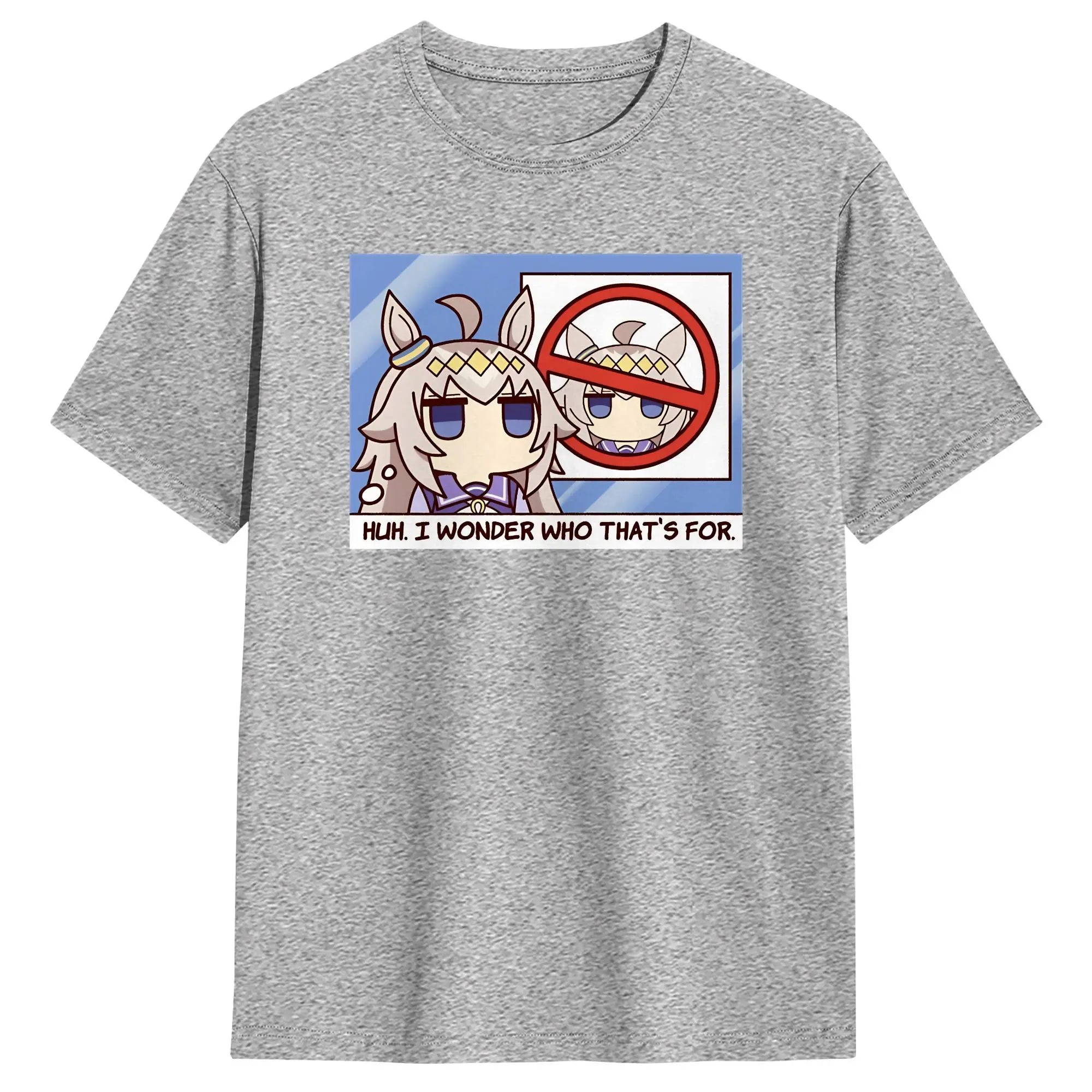 Streetwear T-Shirt Summer Oguri Cap Hip Hop T Shirts Uma Musume Cotton Tshirt for Men Y2K Casual Short Sleeve Top Tees