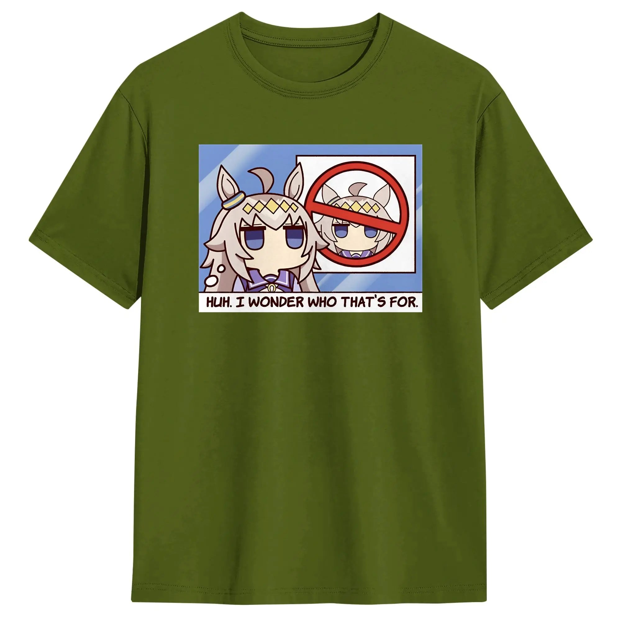 Streetwear T-Shirt Summer Oguri Cap Hip Hop T Shirts Uma Musume Cotton Tshirt for Men Y2K Casual Short Sleeve Top Tees