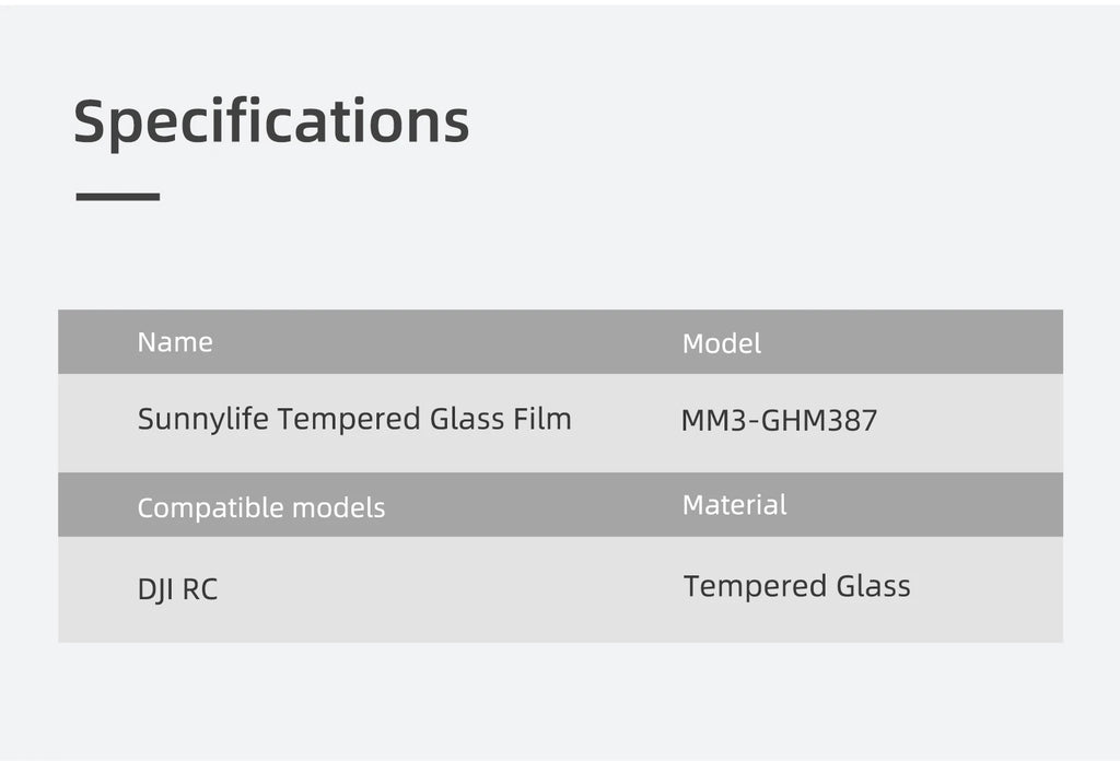KingStyle DJI Mini 3 / 4 / 5 Pro RC Screen Protector — 9H HD Tempered Glass