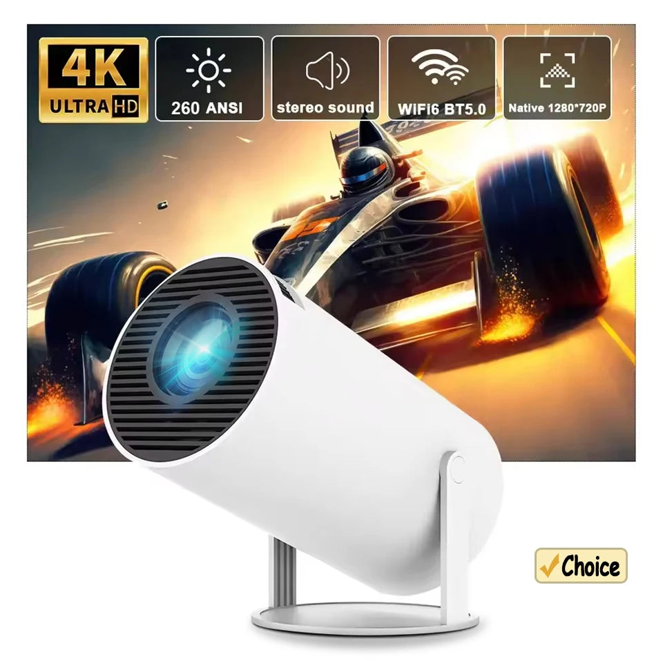 HY300 Smart Portable Mini Projector with Android 11