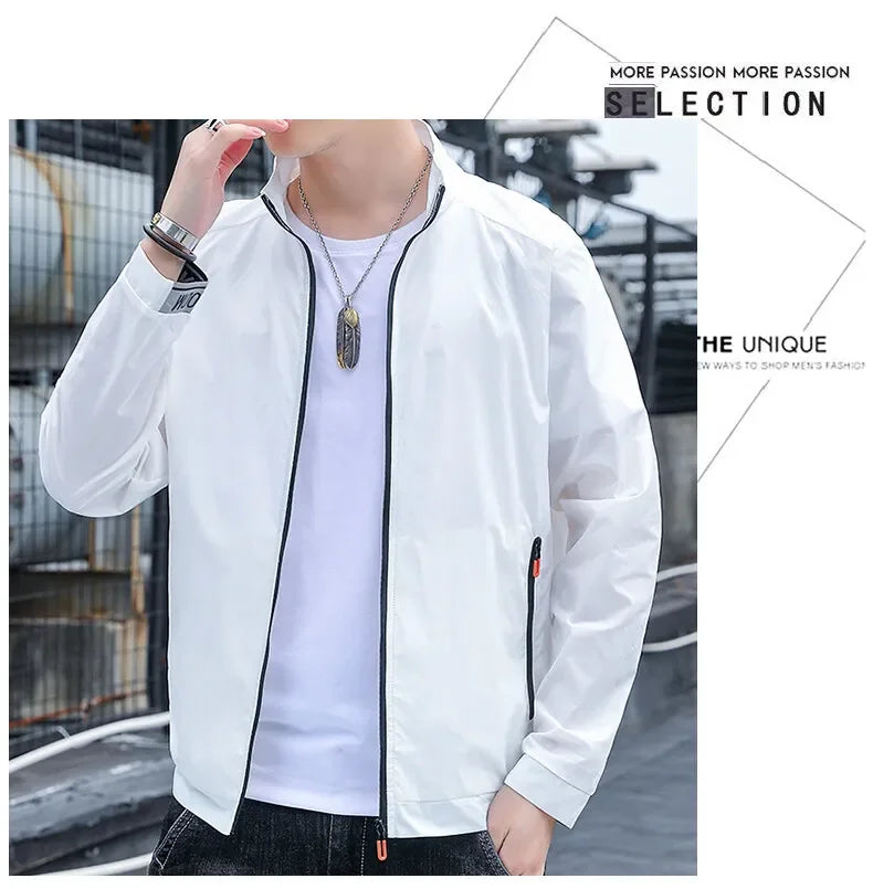 KingStyle Men's Lightweight Bomber Jacket