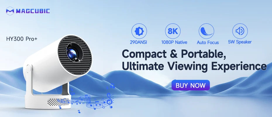 MAGCUBIC HY300 Pro Smart Mini Projector