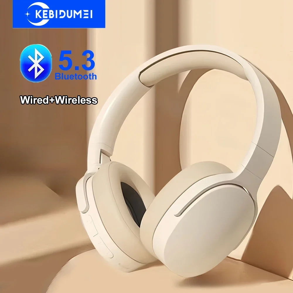 Bluetooth 5.3 Dual Mode Wireless Gaming Headphones