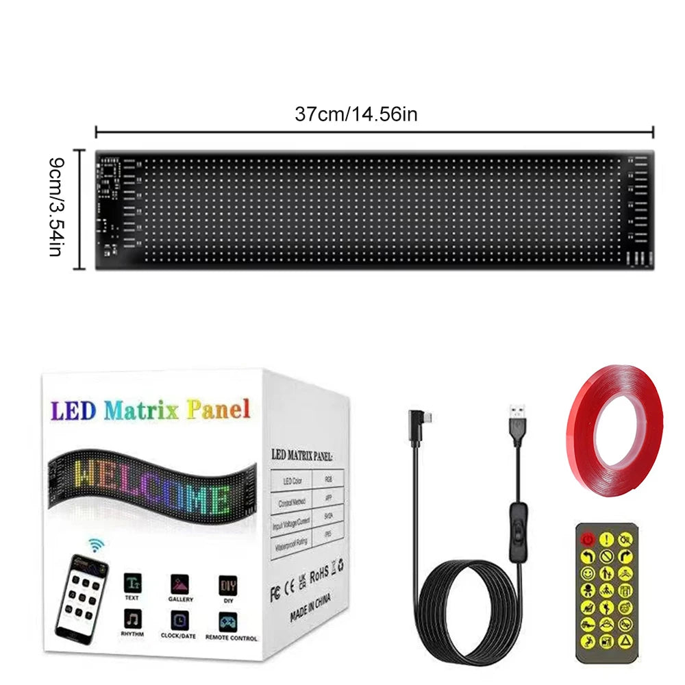 Bluetooth Programmable LED Matrix Pixel Display Panel