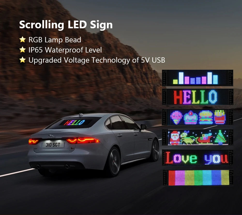 Bluetooth Programmable LED Matrix Pixel Display Panel