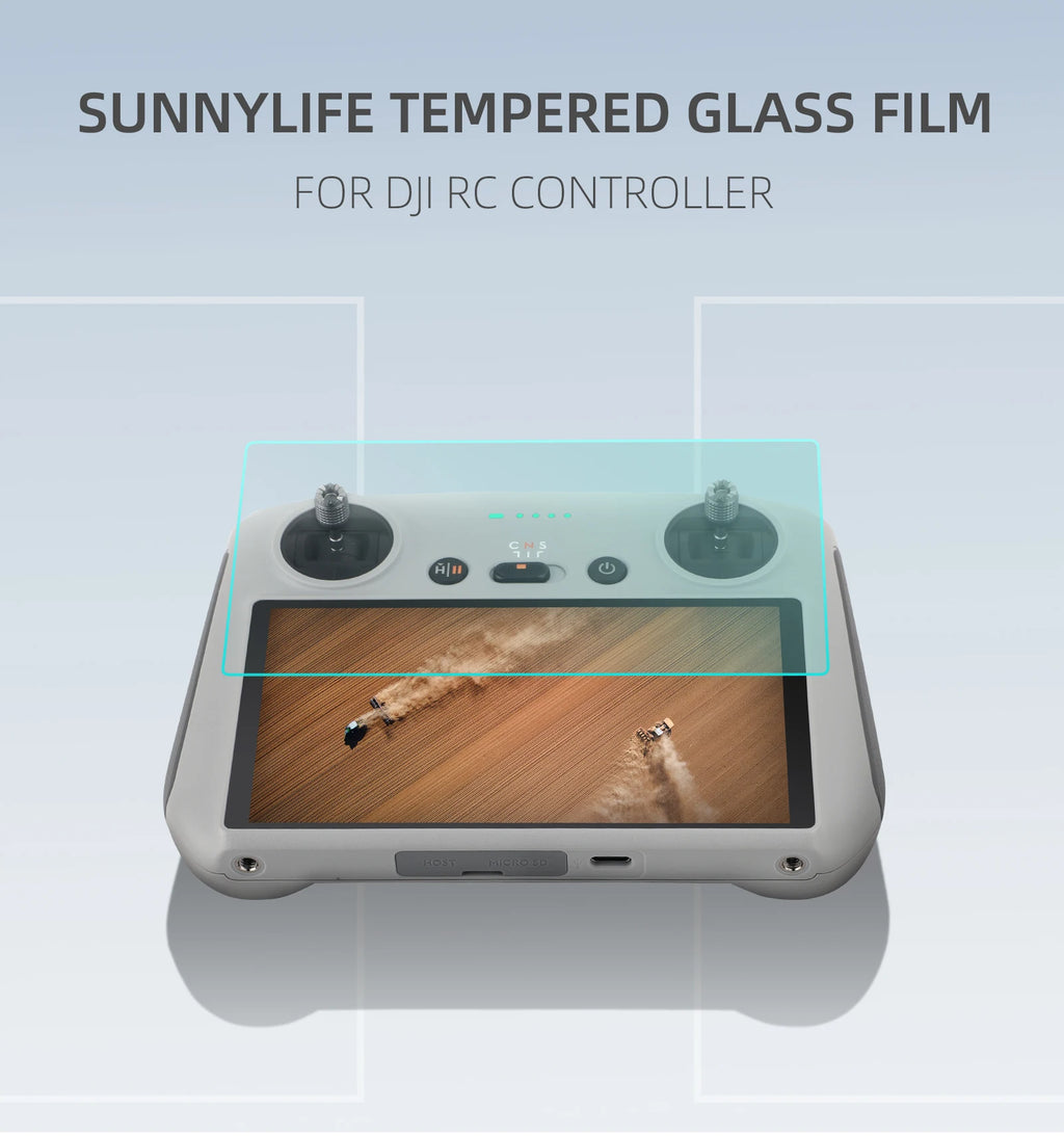 KingStyle DJI Mini 3 / 4 / 5 Pro RC Screen Protector — 9H HD Tempered Glass