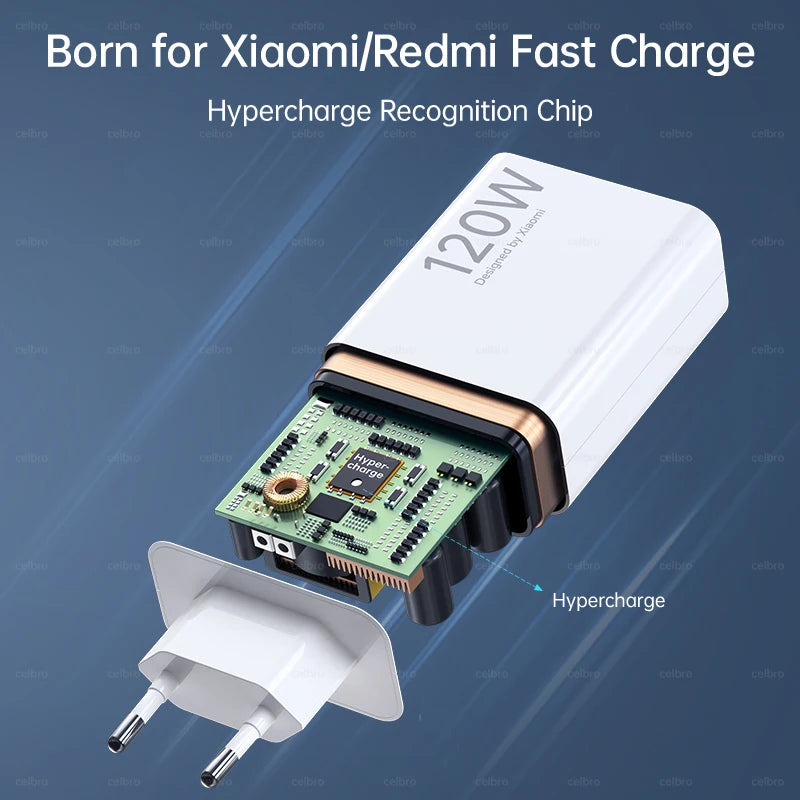 Xiaomi 120W Turbo Fast Charger Set