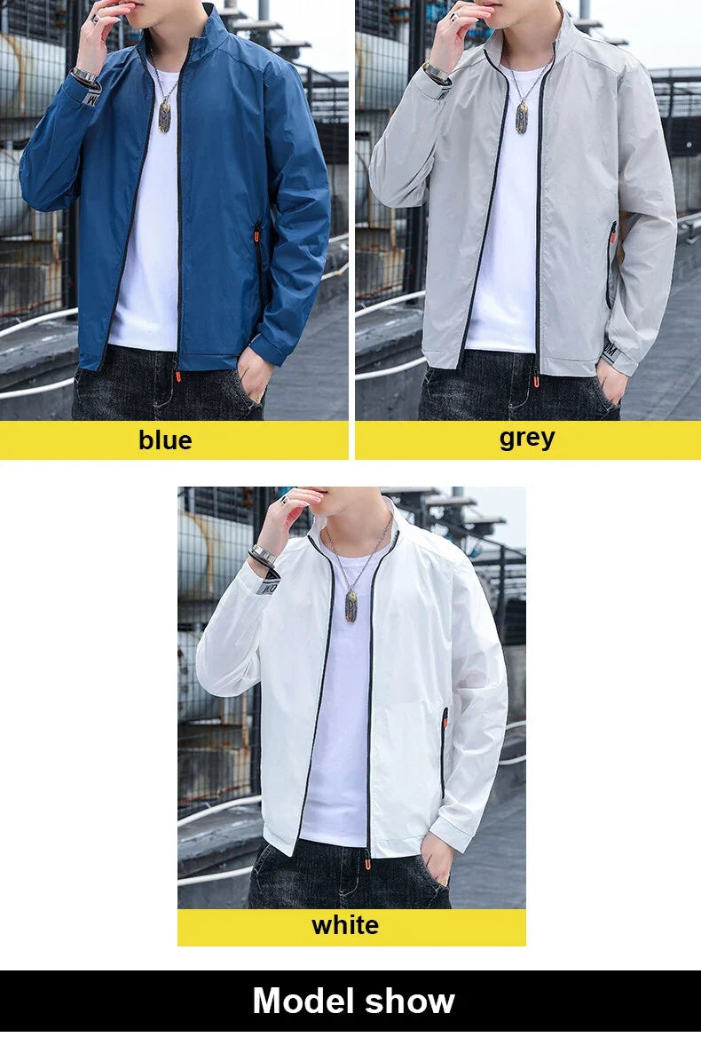 KingStyle Men's Lightweight Bomber Jacket