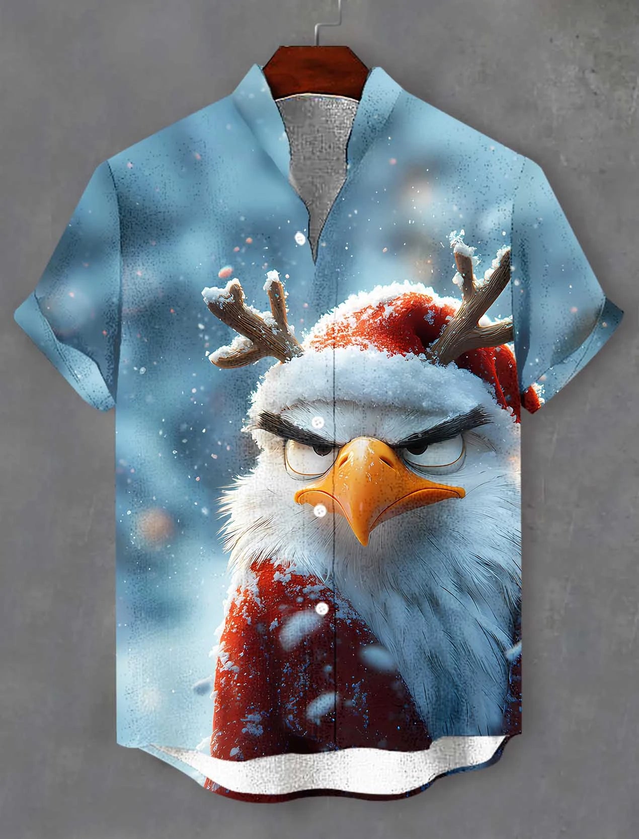 Summer Men's Funny Animals Shirts Fashion Short Sleeve Button Down Lapel Shirts Oversized Tops Casual Hawaiian Shirt for Man