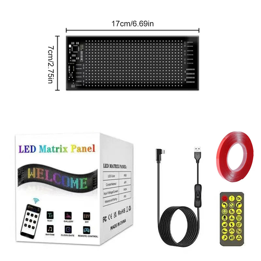 Bluetooth Programmable LED Matrix Pixel Display Panel