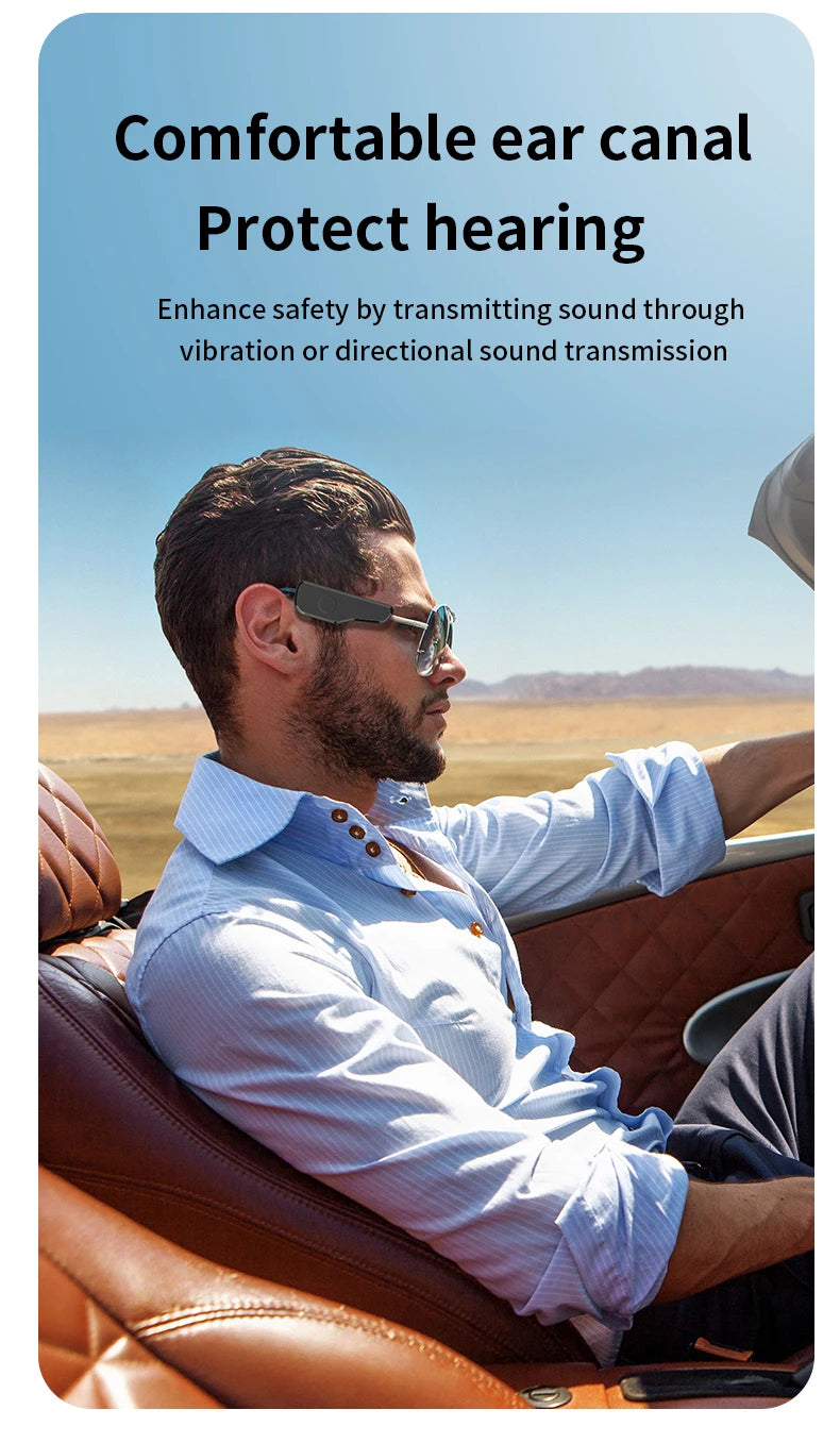 Bluetooth Air Conduction Glasses Headphones