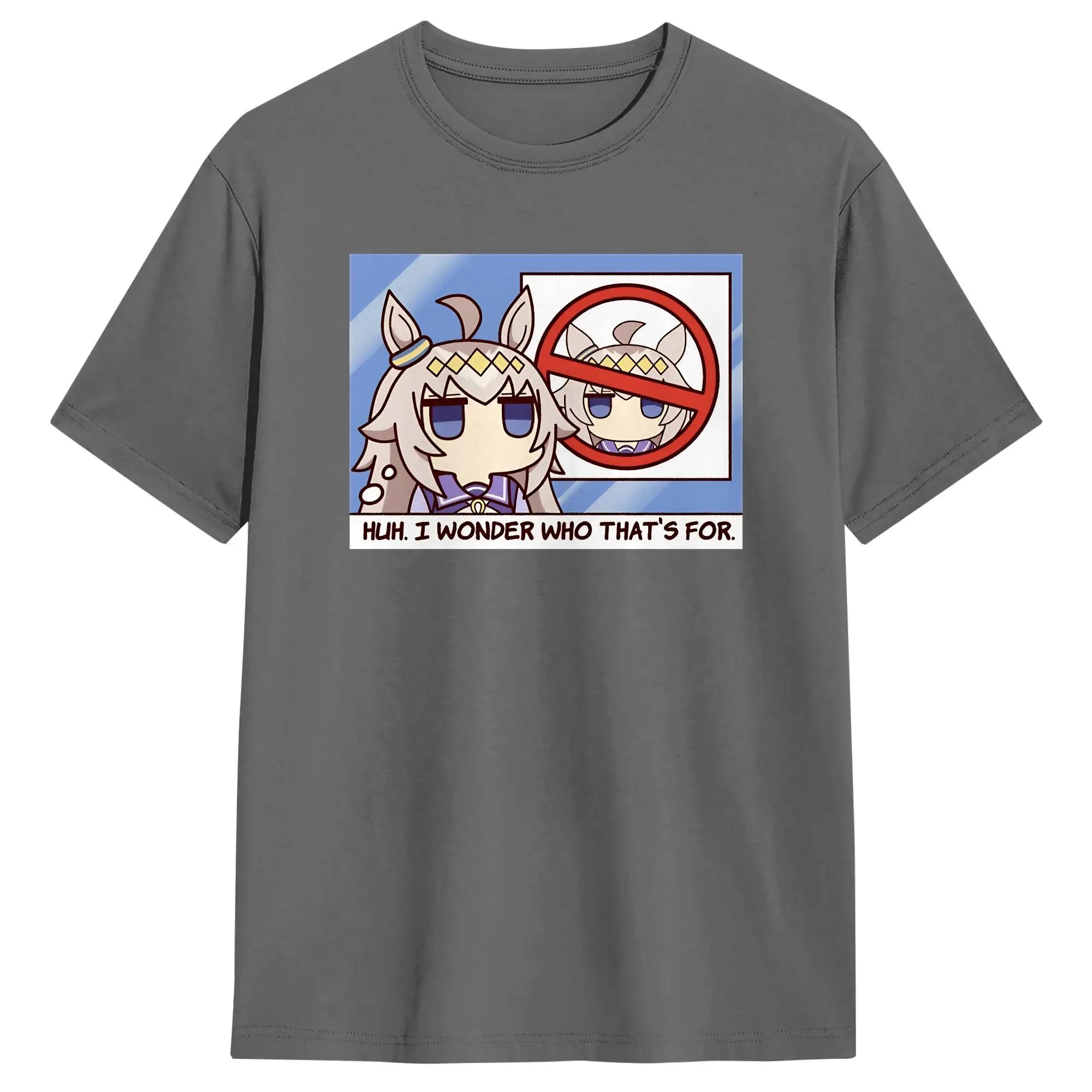 Streetwear T-Shirt Summer Oguri Cap Hip Hop T Shirts Uma Musume Cotton Tshirt for Men Y2K Casual Short Sleeve Top Tees