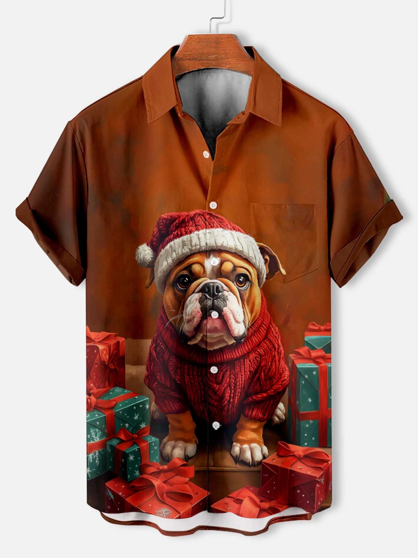 Summer Men's Funny Animals Shirts Fashion Short Sleeve Button Down Lapel Shirts Oversized Tops Casual Hawaiian Shirt for Man
