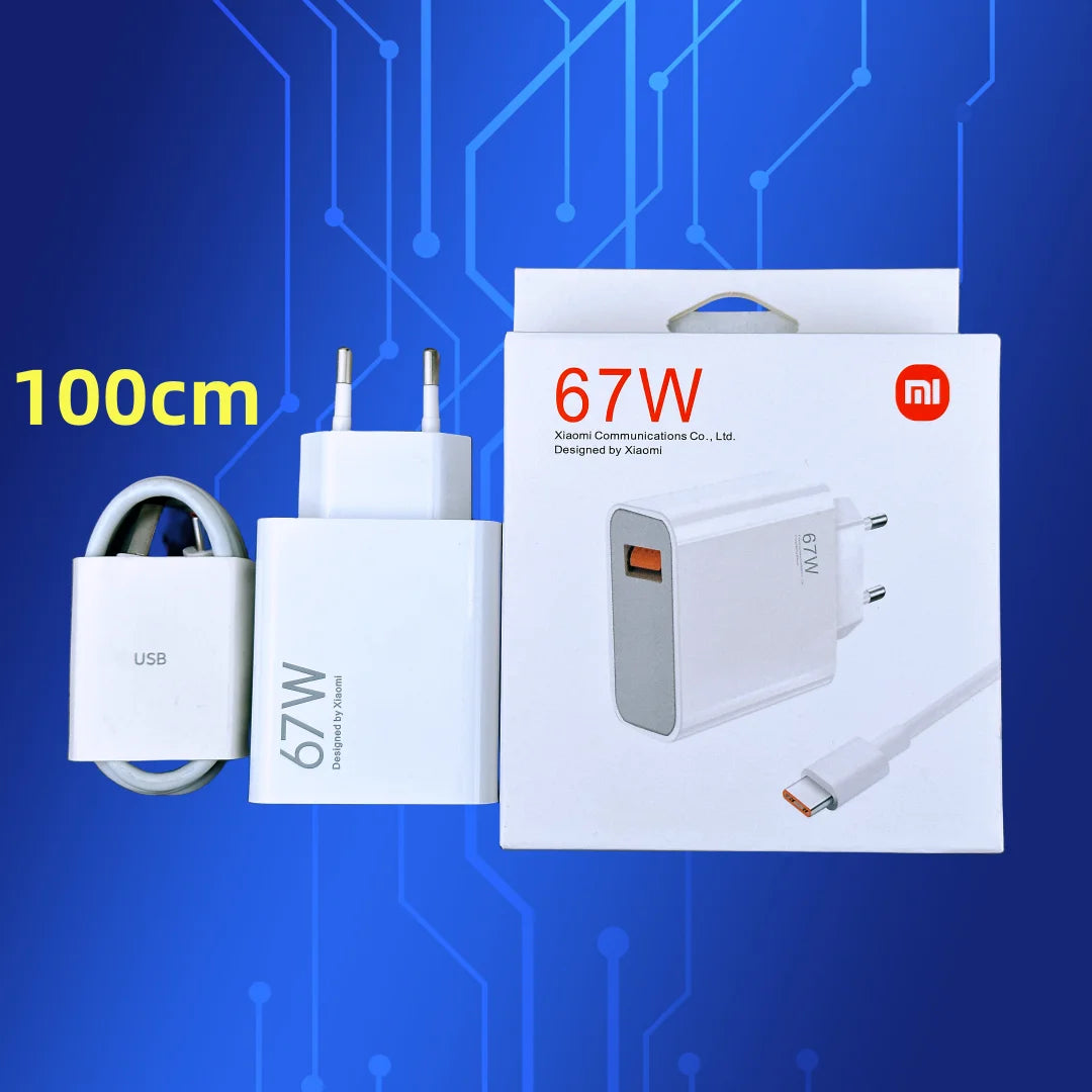 Xiaomi 67W GaN Turbo Fast Charger with USB-C Cable