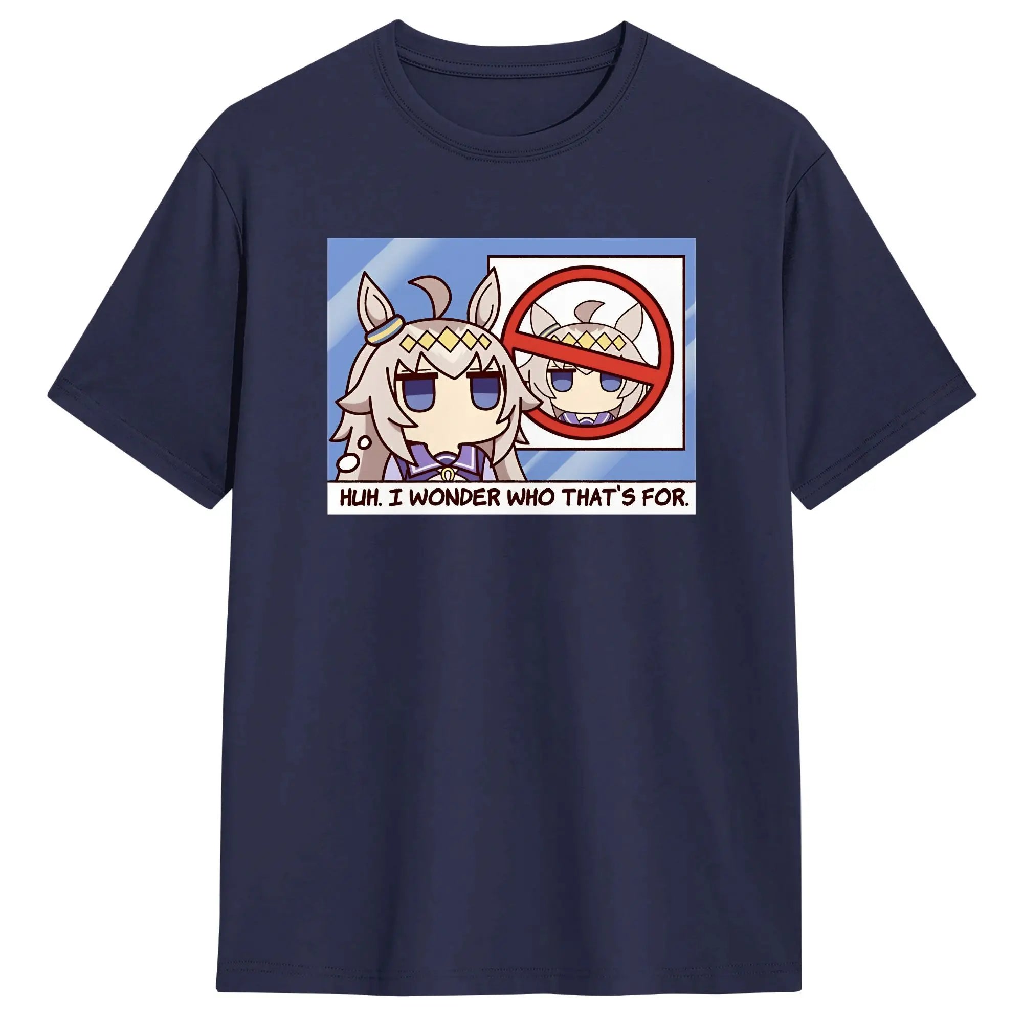 Streetwear T-Shirt Summer Oguri Cap Hip Hop T Shirts Uma Musume Cotton Tshirt for Men Y2K Casual Short Sleeve Top Tees