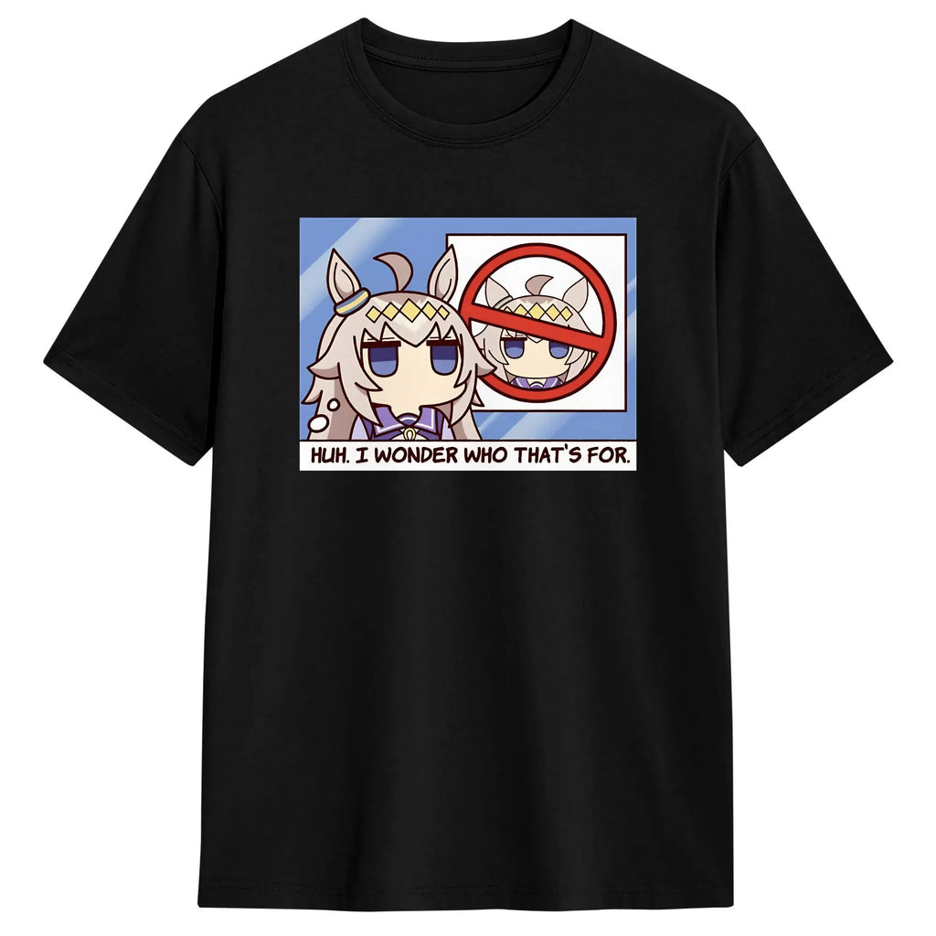 Streetwear T-Shirt Summer Oguri Cap Hip Hop T Shirts Uma Musume Cotton Tshirt for Men Y2K Casual Short Sleeve Top Tees