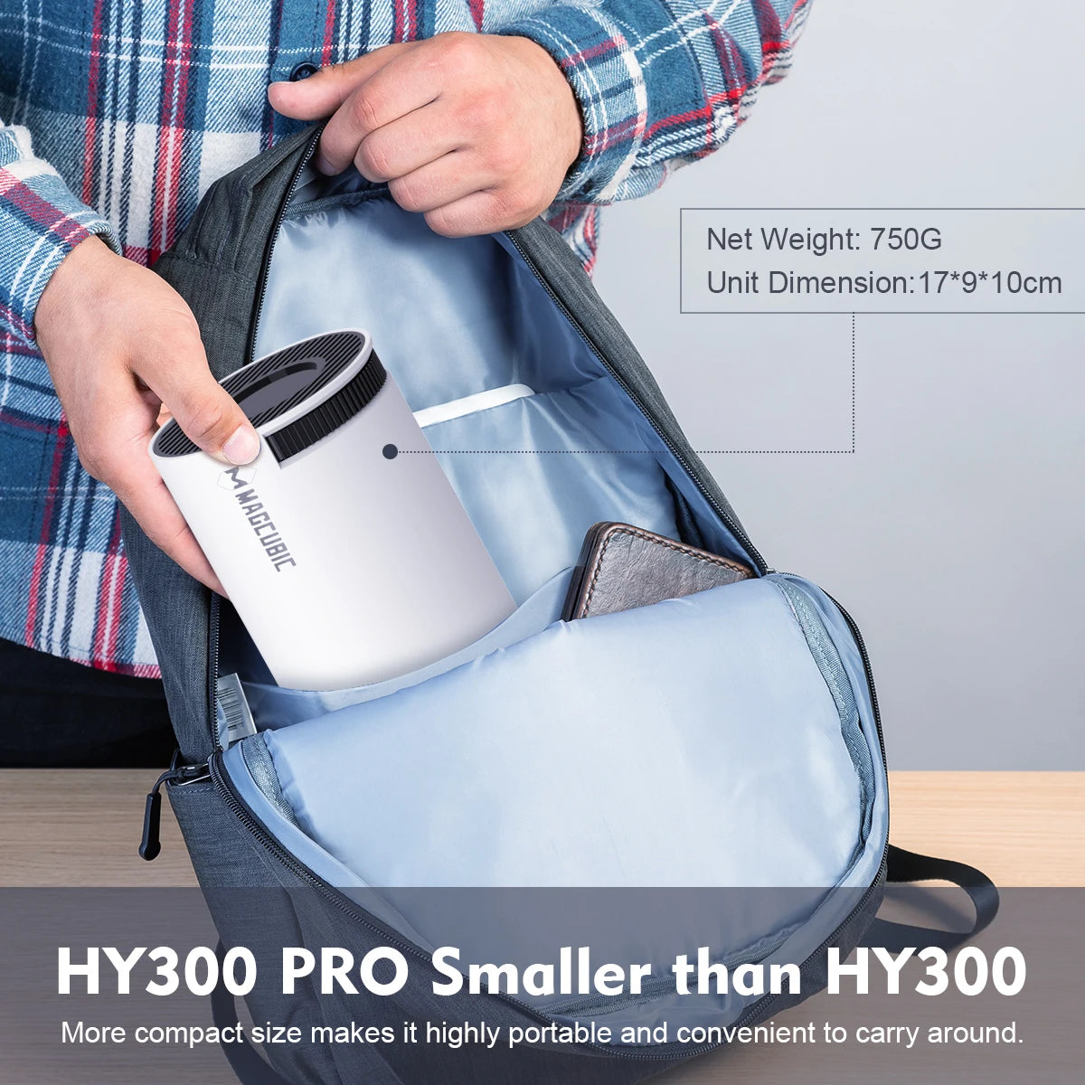MAGCUBIC HY300 Pro Smart Mini Projector