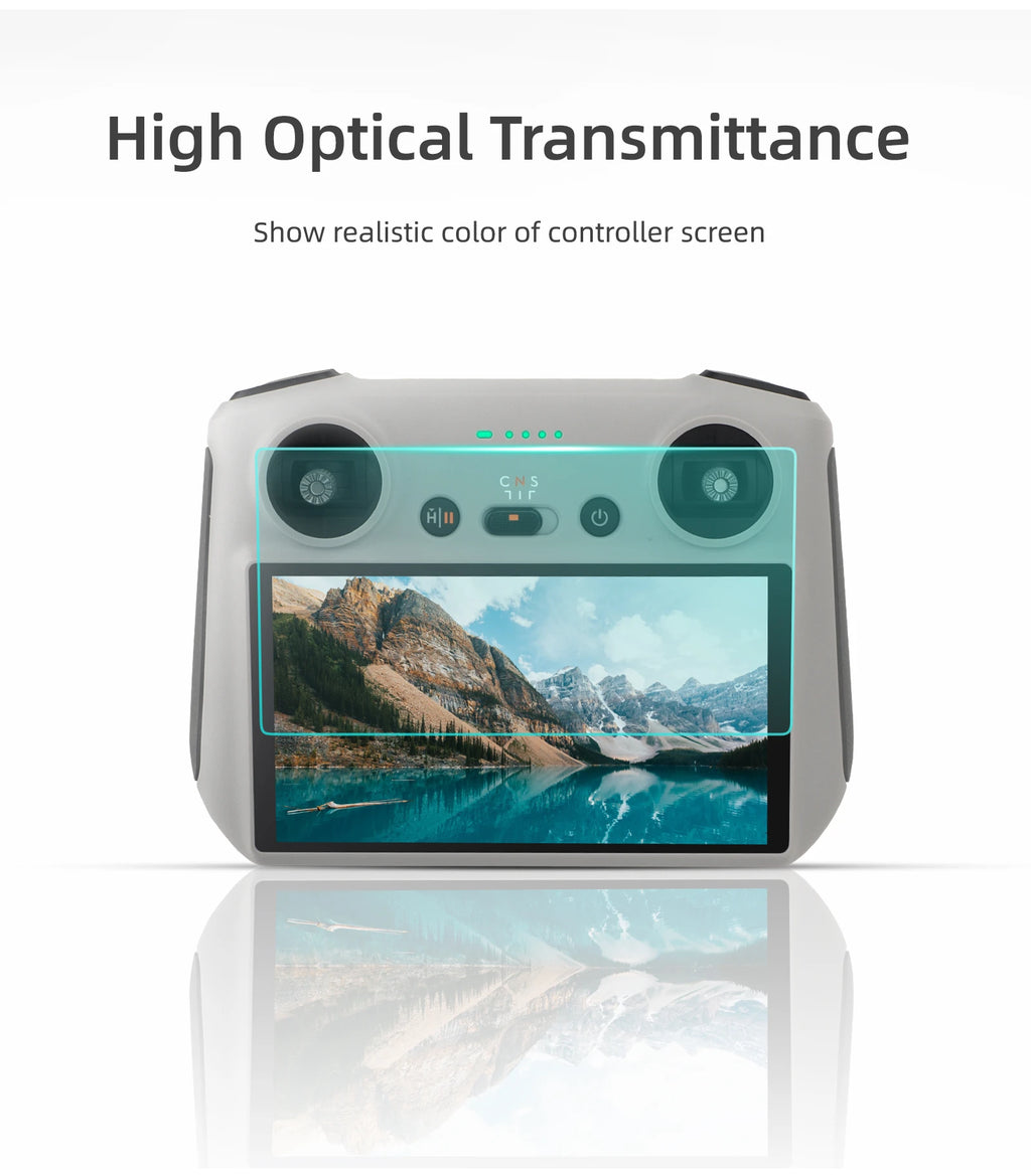 KingStyle DJI Mini 3 / 4 / 5 Pro RC Screen Protector — 9H HD Tempered Glass