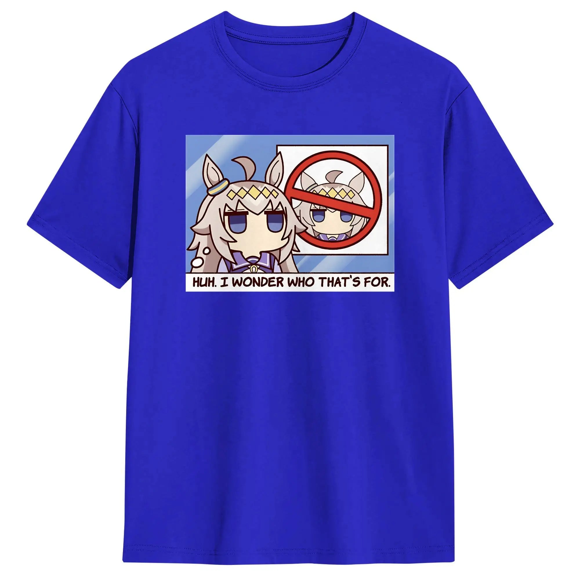 Streetwear T-Shirt Summer Oguri Cap Hip Hop T Shirts Uma Musume Cotton Tshirt for Men Y2K Casual Short Sleeve Top Tees